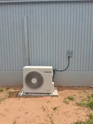 New 1.5-ton Samsung Mini-split condenser installed by Cool Co
