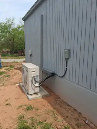 New 1.5-ton Samsung Mini-split condenser installed by Cool Co